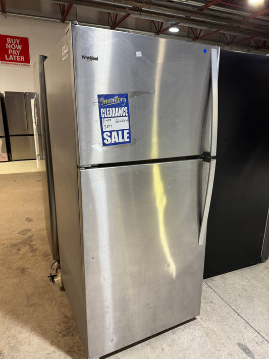 Whirlpool WRT148FZDM Top Mount Refrigerator Stainless Steel Refurbished