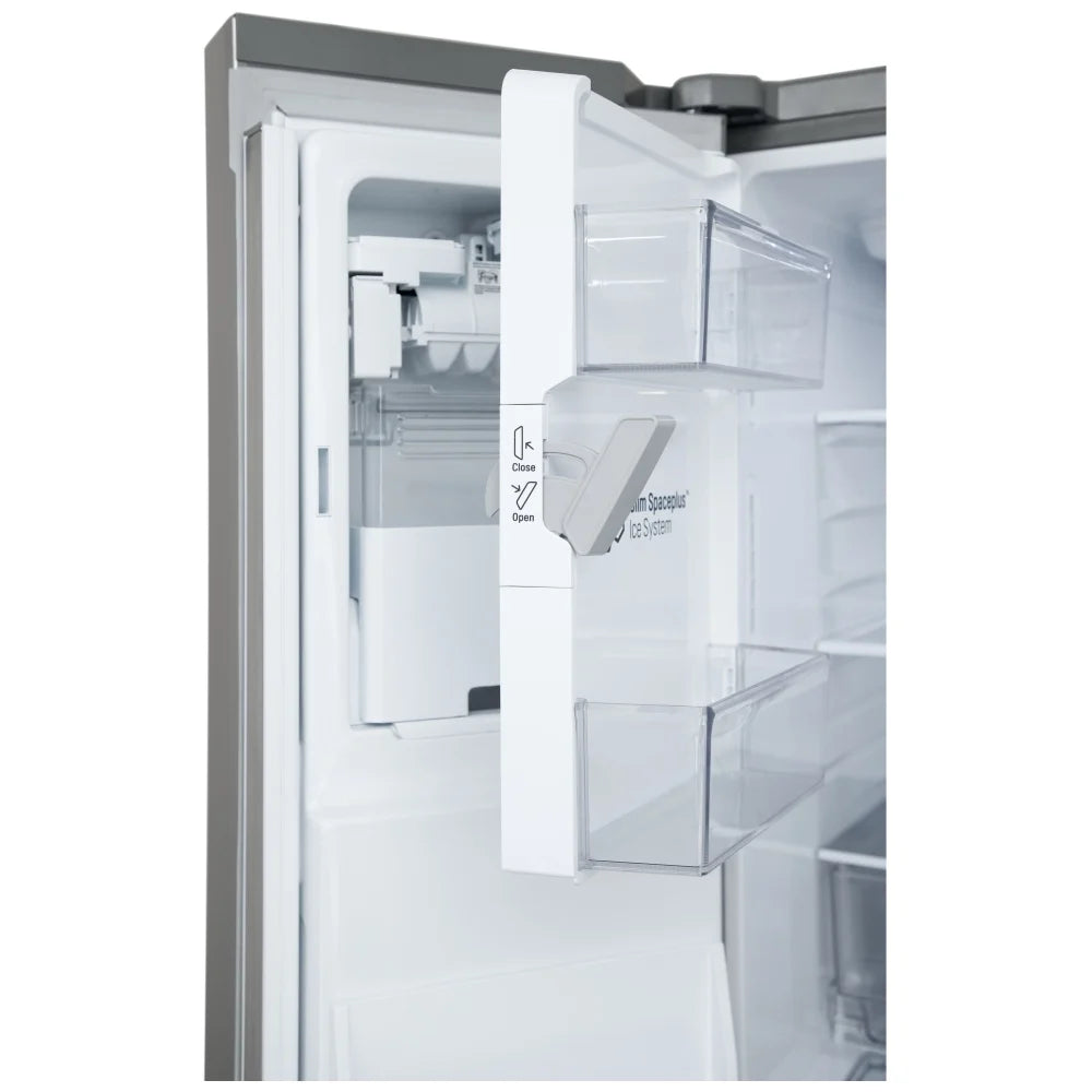 LG LF20C6330S Counter Depth French Door Refrigerator, 33 inch Width, ENERGY STAR Certified, 20.2 cu. ft. Capacity, Counter Depth, Water Dispenser (Exterior), Ice Dispenser, Stainless Steel color, Counter-Depth MAX™ , Smart Diagnosis™, ThinQ®