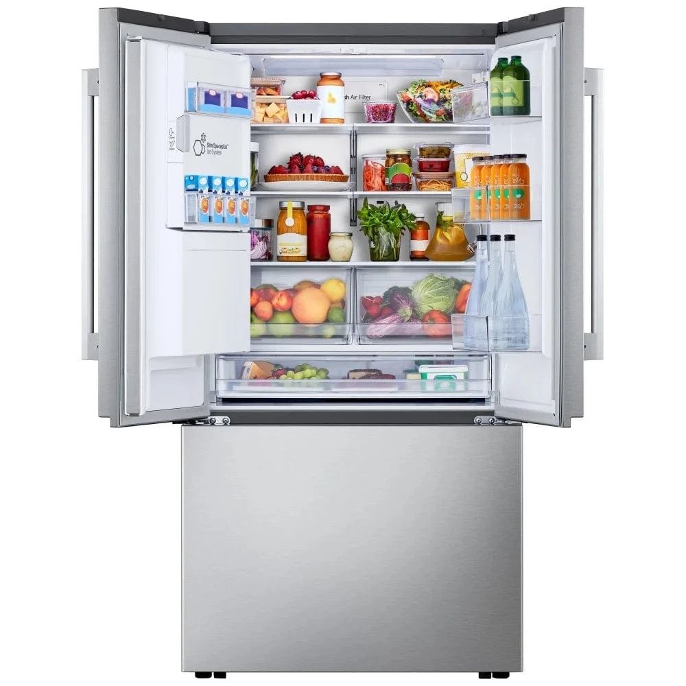 LG LF24Z6530S Bottom Freezer Counter Depth French Door Refrigerator, 36 inch Width, ENERGY STAR Certified, 23.7 cu. ft. Capacity, Counter Depth, Water Dispenser (Exterior), Ice Dispenser (Thru Door)