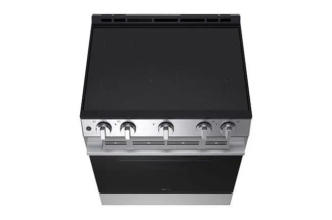 LG 30 in 6.3 cu ft. Stainless Steel Electric Slide-in Range with EasyClean and Pinch to Turn Safety Knobs Model LSEL6330YE