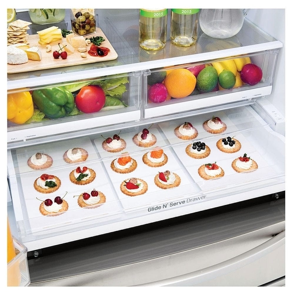 LG LMXS28626S French Door Refrigerator, 36 inch Width, ENERGY STAR Certified, 28.0 cu. ft. Capacity, Stainless Steel color