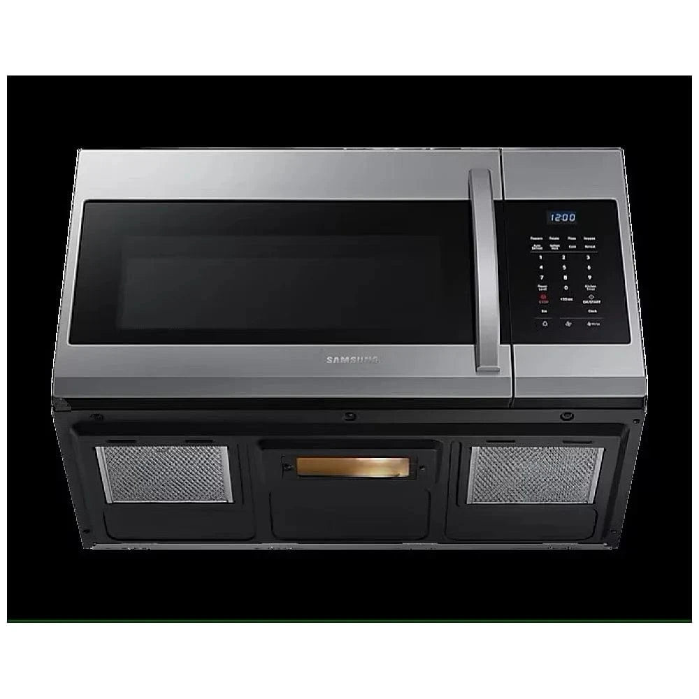 Samsung ME17R7011ES - ME17R7011ES/AC Over the Range Microwave, 30 inch Exterior Width, 1.7 cu. ft. Capacity, 300 CFM, 1,000 W Watts, Halogen , Stainless Steel color