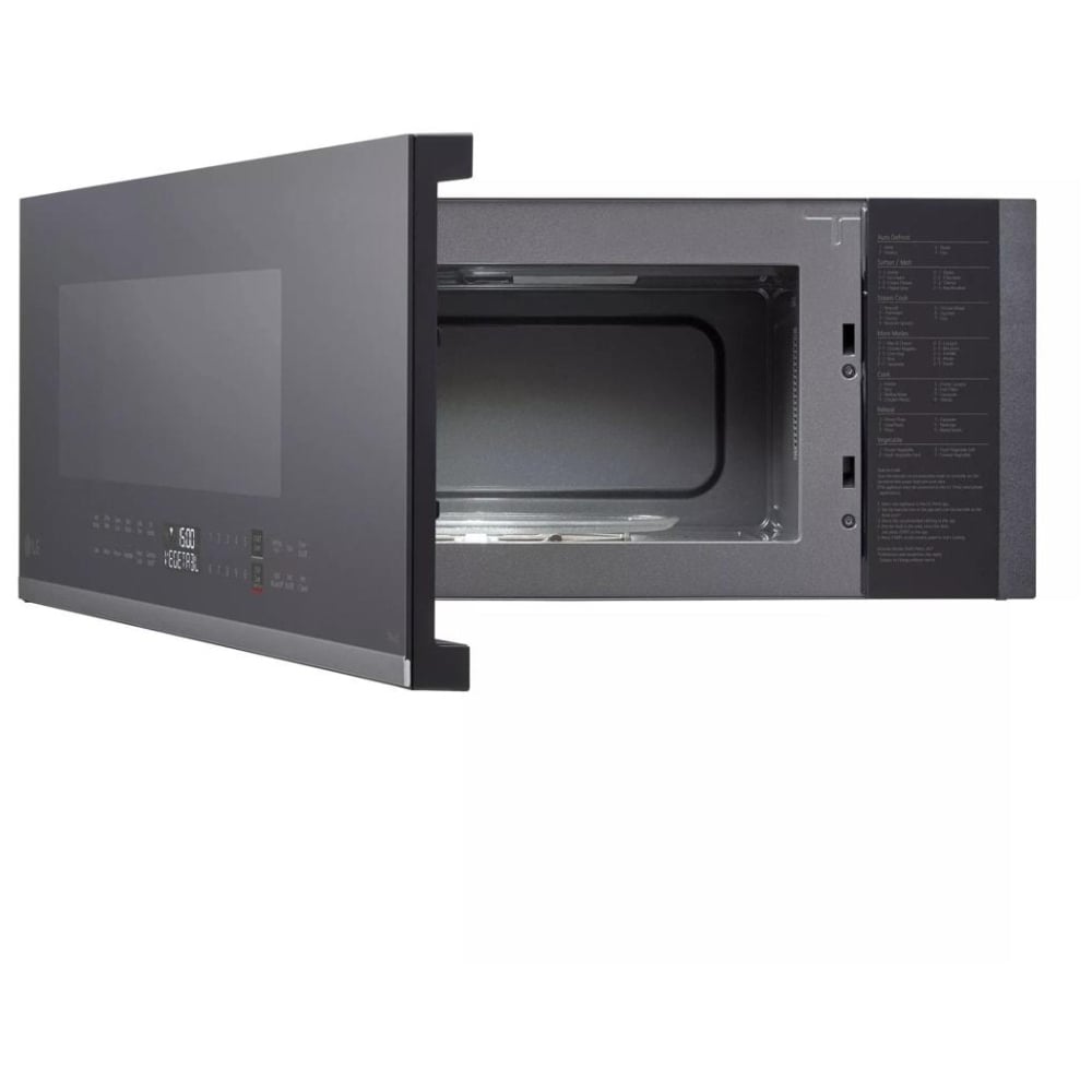 LG MVEF1337F Over the Range Microwave, 30 inch Exterior Width, 1.3 cu. ft. Capacity, 550 CFM, 1,000 W Watts, Stainless Steel Interior, LED, Stainless Steel color Low Profile