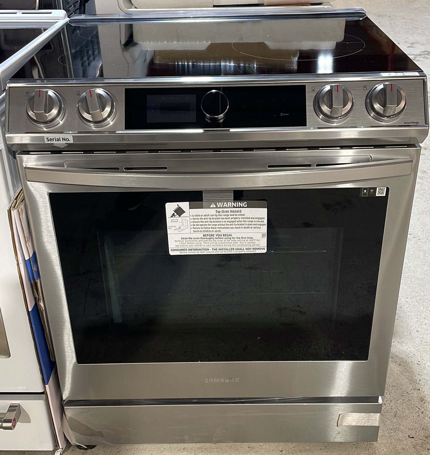 SAMSUNG 6.3 cu. ft. Smart Slide-in Induction Range with Smart Dial & Air Fry in Stainless Steel - NE63T8911SS