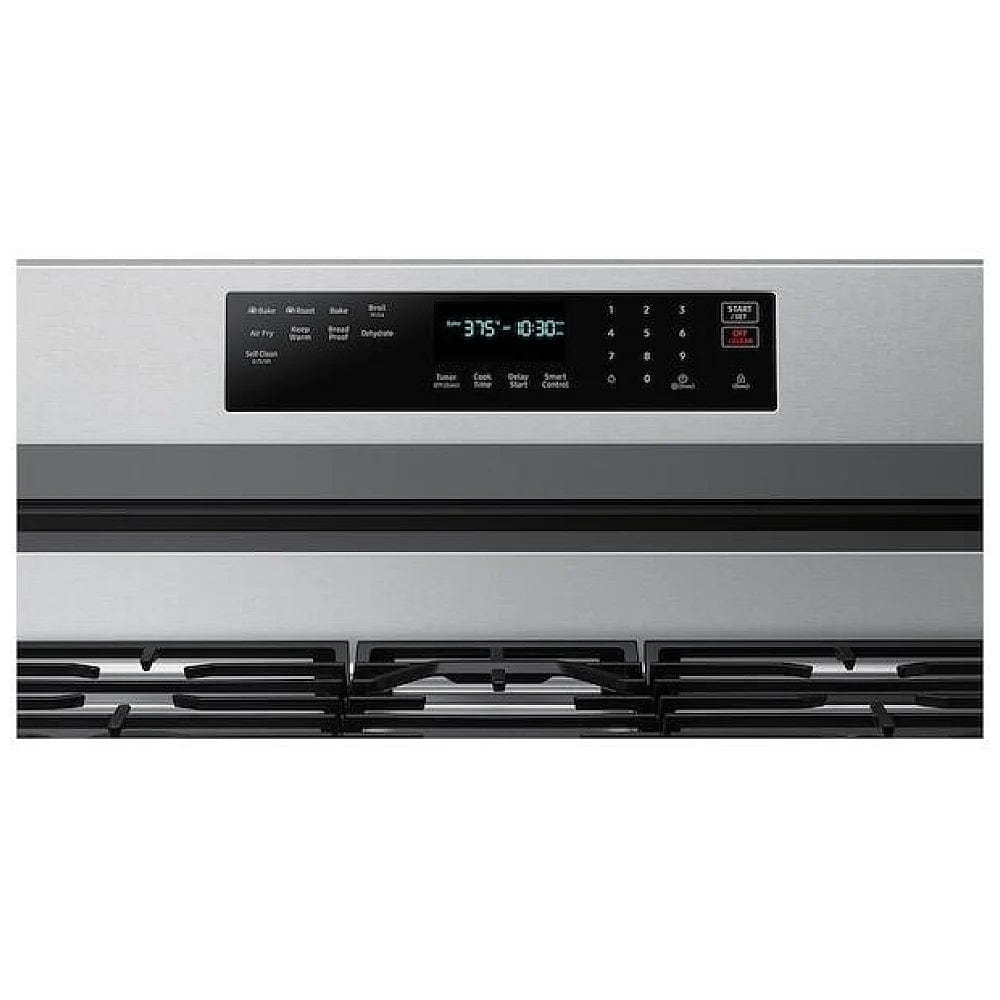 Samsung NX60A6711SS - NX60A6711SS/AA Gas Range, 30 inch Exterior Width, Self Clean, Convection, 5 Burners, 6.0 cu. ft. Capacity, Storage Drawer, Air Fry, 1 Ovens, Stainless Steel color True European Convection