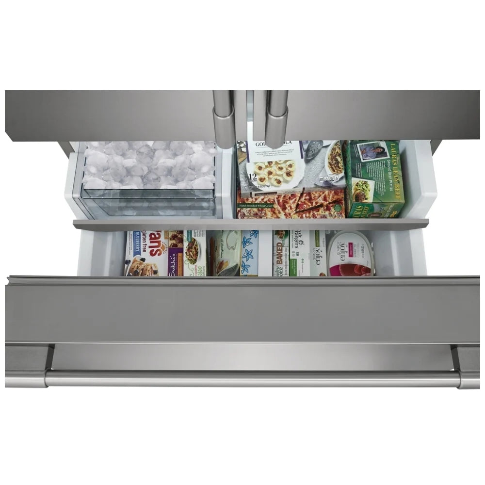 Frigidaire Professional PRFG2383AF Counter Depth French Door Refrigerator, 36 inch Width, ENERGY STAR Certified, 23.3 cu. ft. Capacity, Counter Depth, Water Dispenser (Interior), Ice Dispenser (Freezer Located), Stainless Steel colour