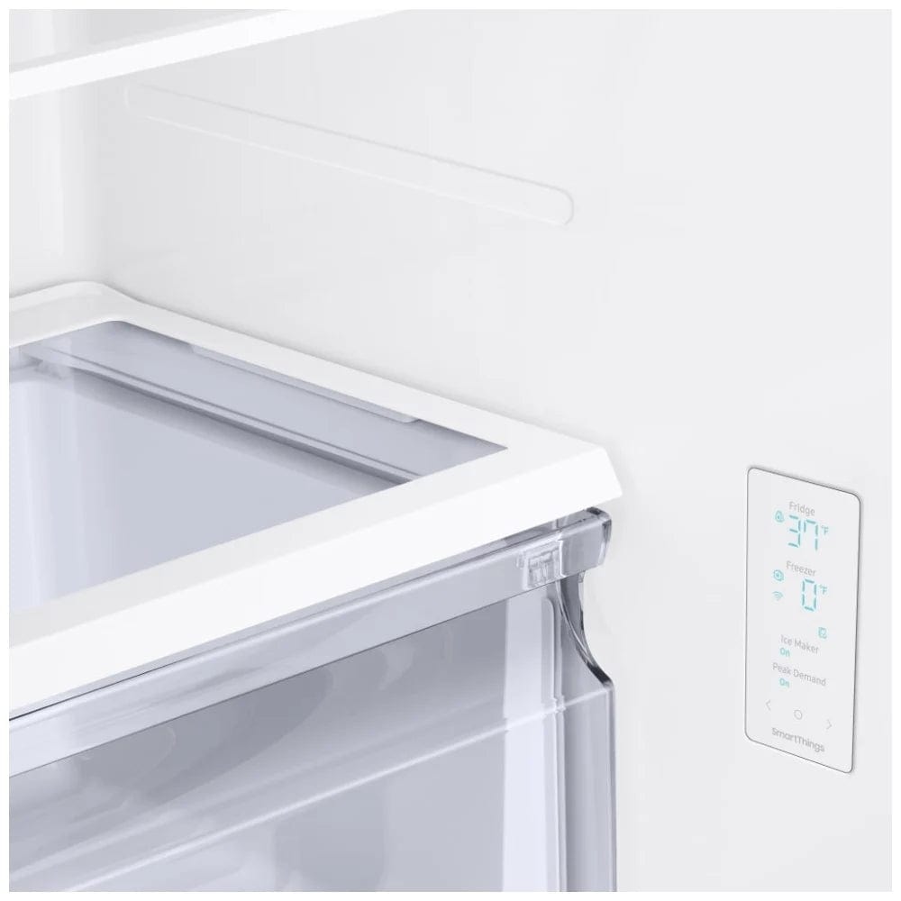 Samsung RF18A5101SR - RF18A5101SR/AA French Door Refrigerator, 33 inch Width, ENERGY STAR Certified, Counter Depth, Stainless Steel colour Twin Cooling Plus, Power Cool & Freeze