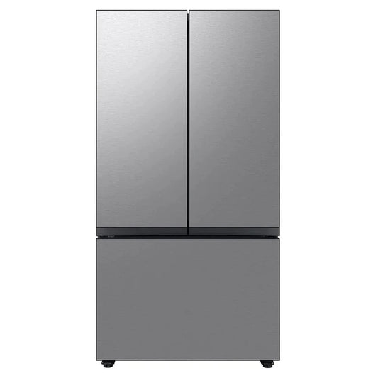 Samsung Bespoke RF24BB6200QLAA Bottom Freezer Counter Depth French Door Refrigerator, 36 inch Width, ENERGY STAR Certified, 23.9 cu. ft. Capacity, Counter Depth, Water Dispenser, Ice Dispenser , Stainless Steel colour Twin Cooling PlusTM, Dual Ice Maker
