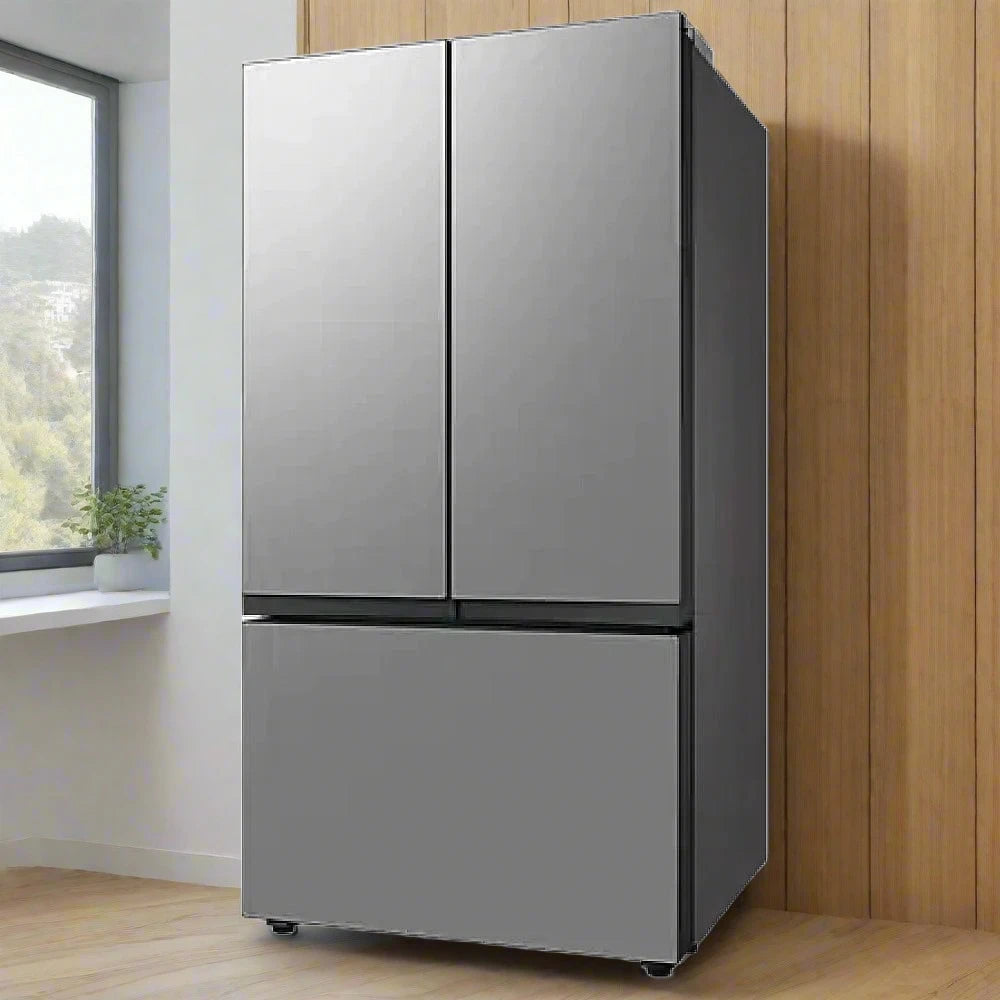 Samsung Bespoke RF30BB6200QLAA French Door Refrigerator, 36 inch Width, ENERGY STAR Certified, 30.1 cu. ft. Capacity, Stainless Steel colour Twin Cooling Plus, Dual Ice Maker with Ice Bites, Autofill water pitcher