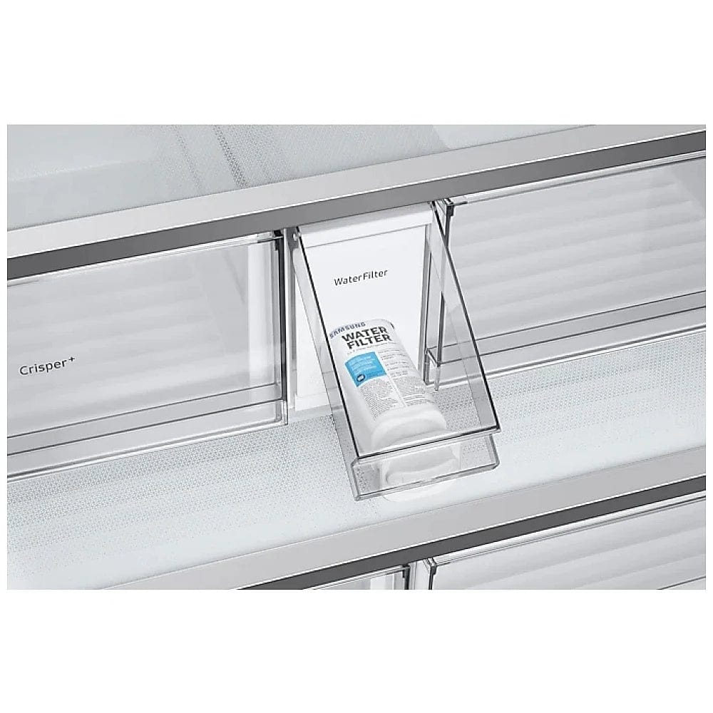 Samsung Bespoke RF30BB6200QLAA French Door Refrigerator, 36 inch Width, ENERGY STAR Certified, 30.1 cu. ft. Capacity, Stainless Steel colour Twin Cooling Plus, Dual Ice Maker with Ice Bites, Autofill water pitcher
