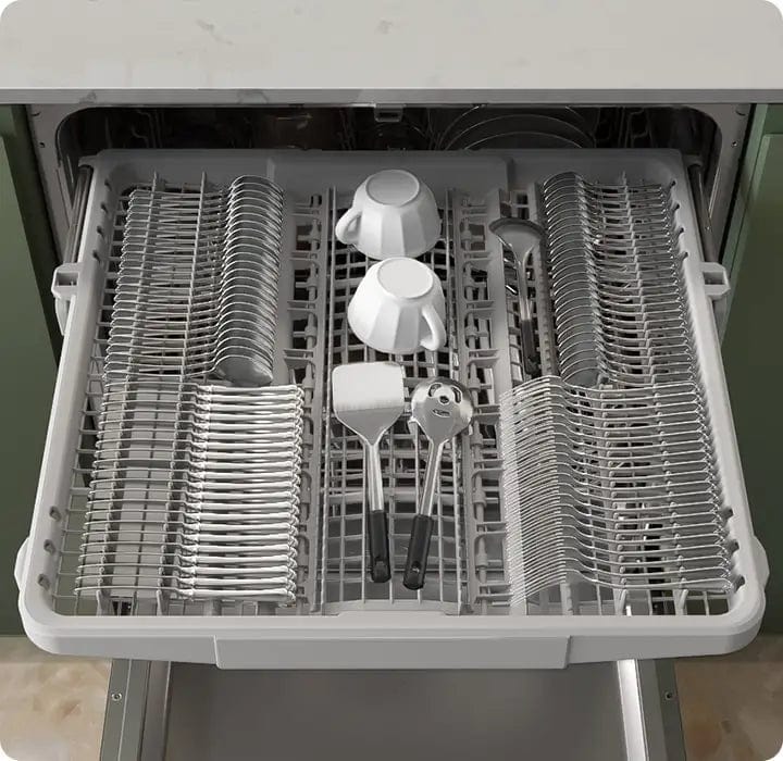 Samsung DW80CG5451SRAA Dishwasher, 24 inch Exterior Width, 46 dB Decibel Level, Fully Integrated, Stainless Steel (Interior), 7 Wash Cycles, 15 Capacity (Place Settings), Wifi Enabled, Stainless Steel colour