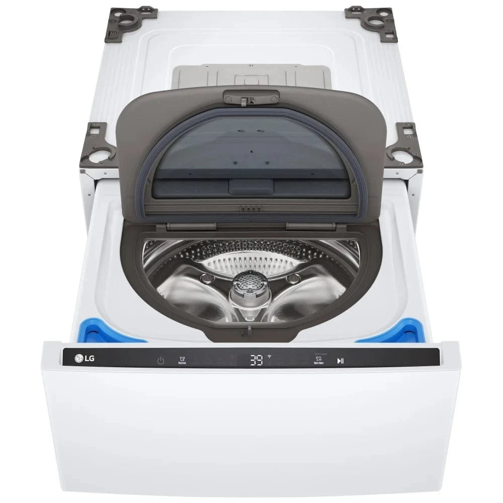 LG WD300CW Pedestal, White color 27'' Side Kick™ Pedestal Washer, Smart Diagnosis™, Control Lock