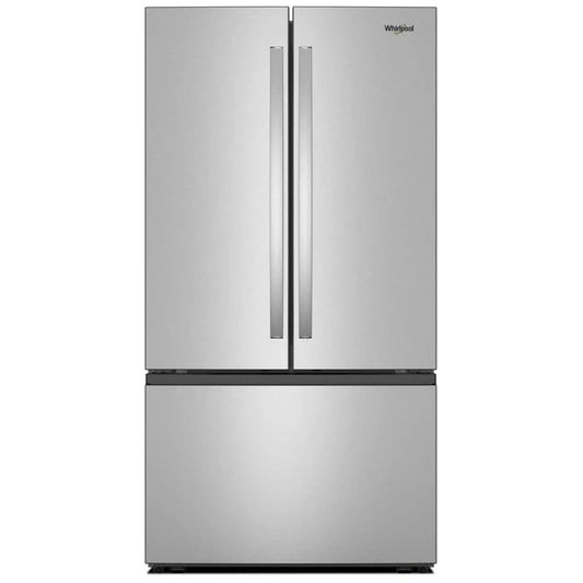 Whirlpool WRFF3336SZ French Door Refrigerator, 36 inch Width, ENERGY STAR Certified, 31 cu. ft. Capacity, Water Dispenser (Interior), Ice Dispenser (Freezer Located), Finger Print Resistant Stainless Steel color