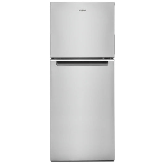 Whirlpool WRT312CZJZ Top Freezer Refrigerator, 24 inch Width, 11.6 cu. ft. Capacity, Optional Ice Maker (Special Order), Counter Depth, Stainless Steel color REFURBISHED 1 YEAR WARRANTY