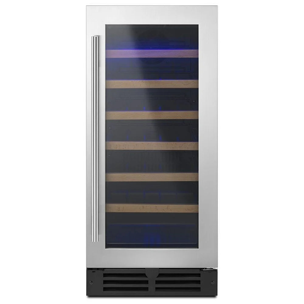 Whirlpool WUW35X15DS Compact Wine Cooler Under Counter Wine Refrigeration, 15 inch Width, 34 Wine Bottle Capacity, Stainless Steel colour