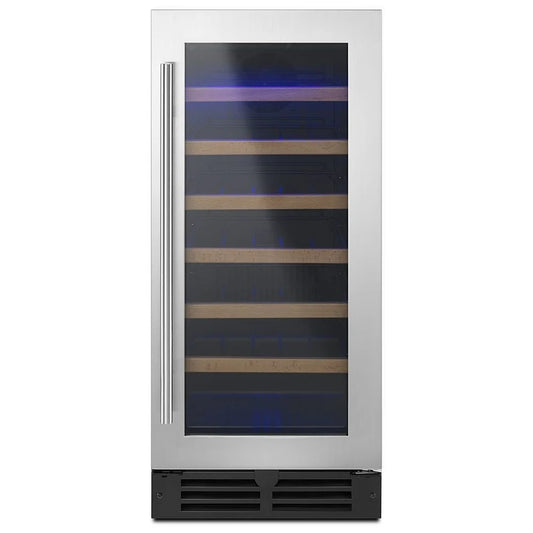 Whirlpool WUW35X15DS Compact Wine Cooler Under Counter Wine Refrigeration, 15 inch Width, 34 Wine Bottle Capacity, Stainless Steel colour
