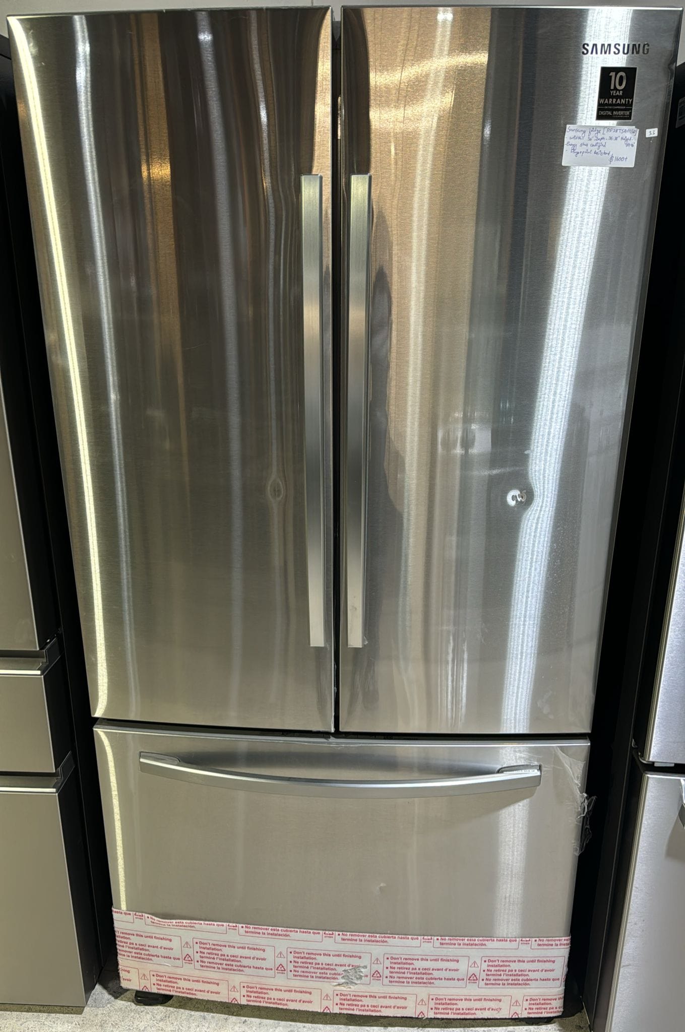 Samsung RF28T5101SR - RF28T5A01SR/AA French Door Refrigerator, 36"