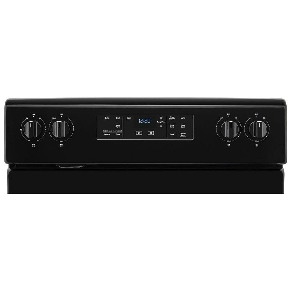 Whirlpool YWFE515S0JB Electric Range, 5.3 cu. ft. Capacity, 30 inch Exterior Width, Self Clean, 4 Burners, Storage Drawer, 3,000 Watts Highest Burner Element, Black color
