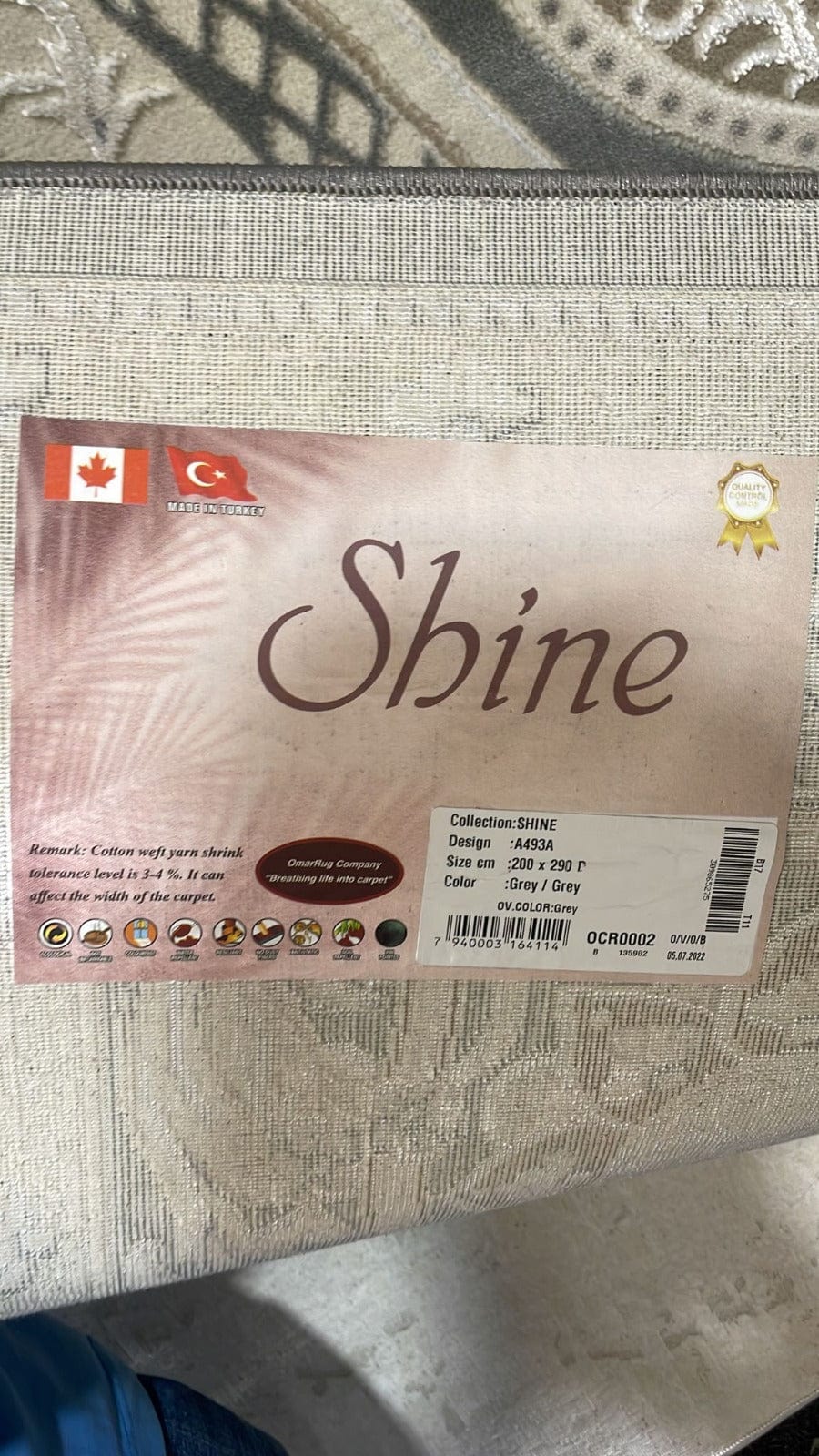 SHINE 7 x 10 Ft. Design No. A493A