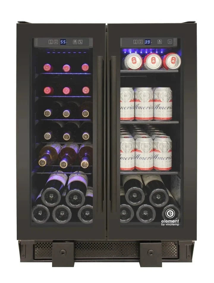 EL-BWC102-02 - WINE STORAGE - Vinotemp - black stainless steel frame - Open Box