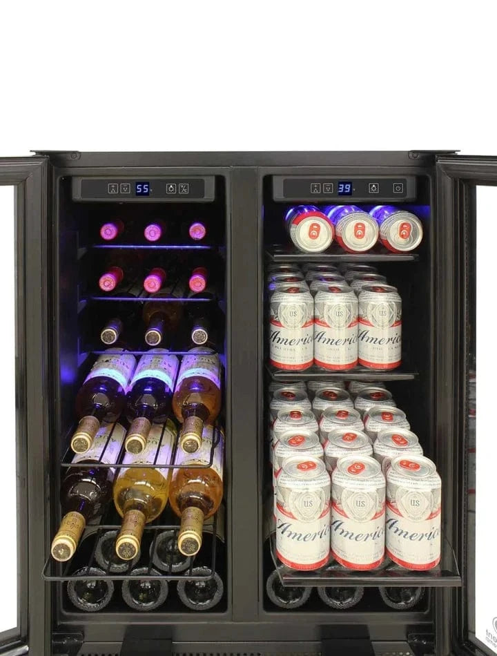 EL-BWC102-02 - WINE STORAGE - Vinotemp - black stainless steel frame - Open Box