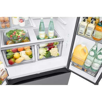 Samsung 36 in. 31.5 cu. ft. Stainless Steel 3 Door French Door Refrigerator with Dual Auto Ice Maker RF32CG5N10SRAA
