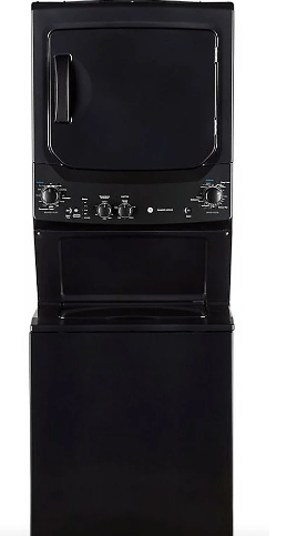 GE GUD37ESMMDG Laundry Center, 27" Width, 5.9 Cu. Ft. Capacity (Dryers), Electric, 27" Exterior Width, Capacity, 11 Wash Cycles, 800 RPM Washer Spin Speed, 4.4 Washer Capacity, Diamond Grey colour Contains Agitator RF