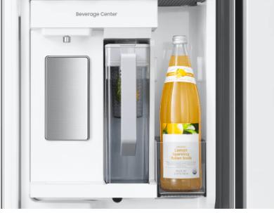 Samsung 36-inch W 31.5 cu. ft. French Door Refrigerator in Stainless Steel, Standard Depth with internal Ice dispenser RF32CG5300SR