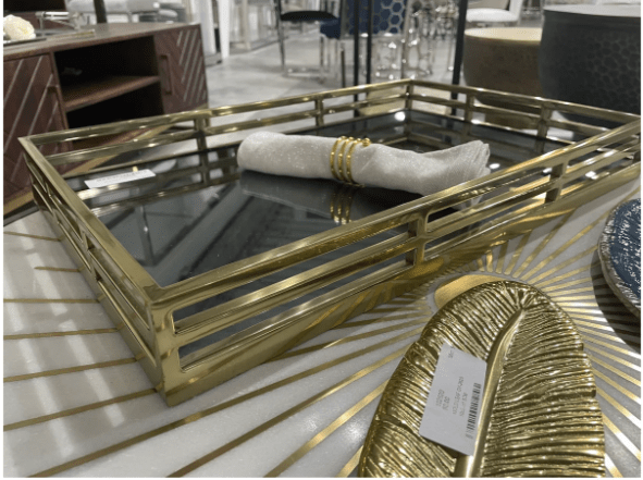 GOLD AND BLACK TRAY GY-2919