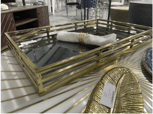 GOLD AND BLACK TRAY GY-2919