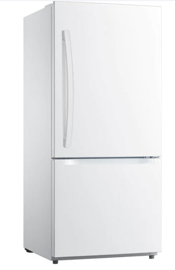 Moffat 30-inch, 18.6 cu.ft. Freestanding Bottom Freezer Refrigerator with LED Lighting MBE19DTNKWW