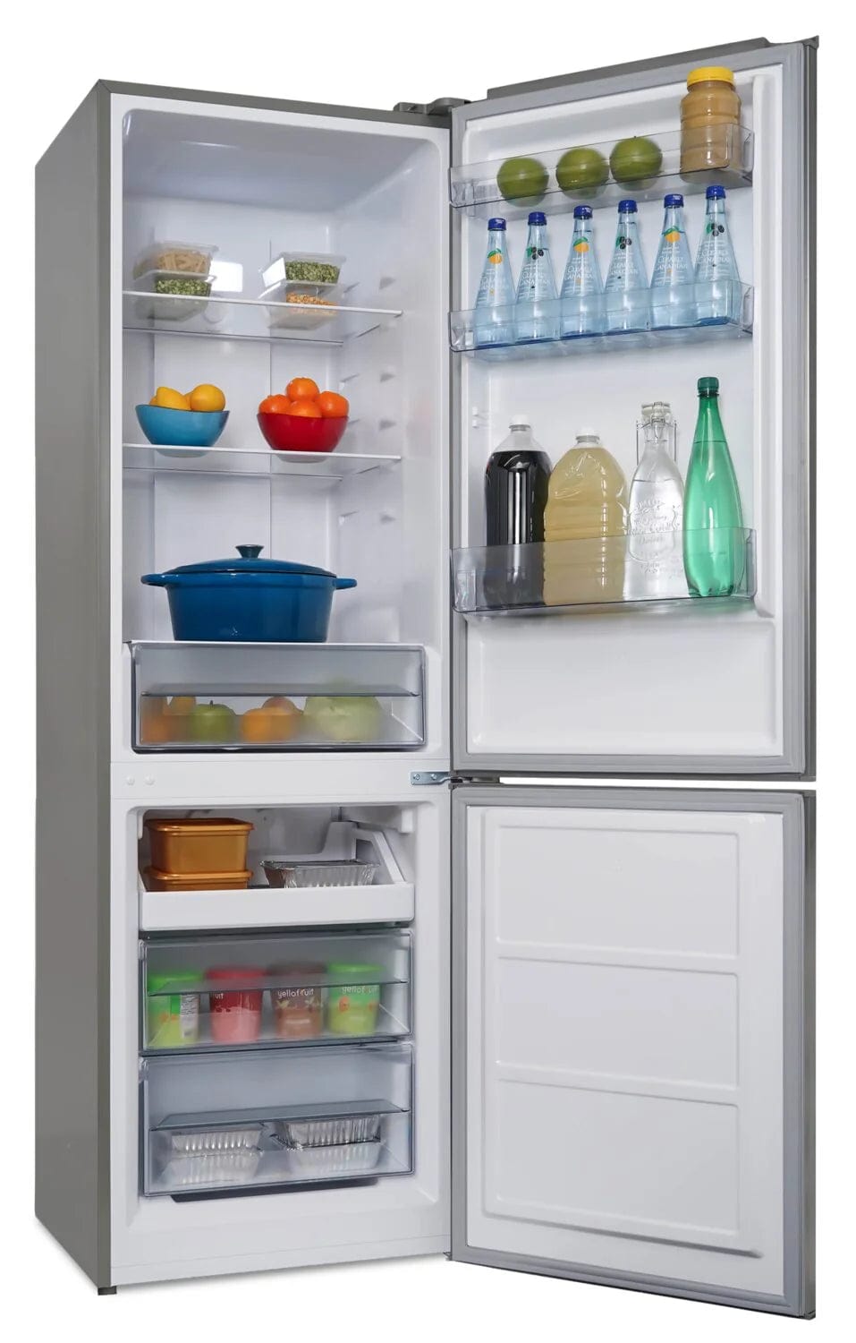 Danby 23.7" 10.3 Cu. Ft. Bottom-Mount Refrigerator - Stainless Steel - DBMF100B1SLDB-RF
