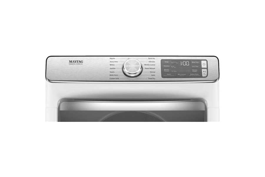 Maytag Smart Front Load 7.3 Cu Ft Electric Dryer with extra power & advanced moisture sensing white (YMED5630HW1)