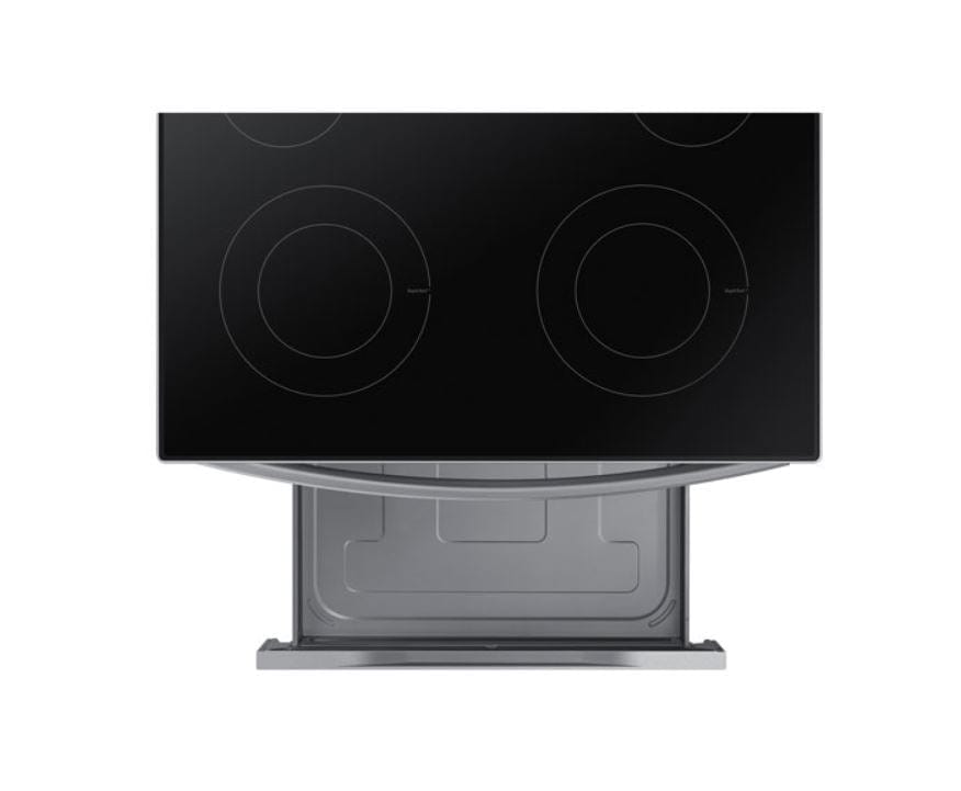 Samsung NE63A6111SS - NE63A6111SS/AC Electric Range, 30 inch Exterior Width, 4 Burners, 6.3 cu. ft. Capacity, Storage Drawer, 1 Ovens, Stainless Steel colour