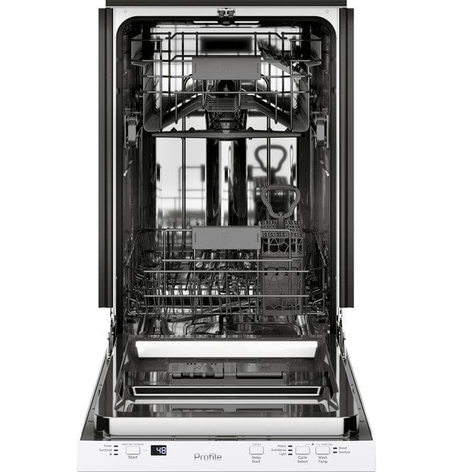 GE Profile 18" Built-In Dishwasher with Front Controls - White (PDT145SGLOWW)