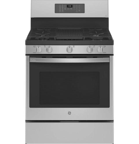 30" Exterior Width, Gas Range, Gas Burners, 5.6 cu. ft. Capacity. Stainless Steel colour - PGB935YP1FS