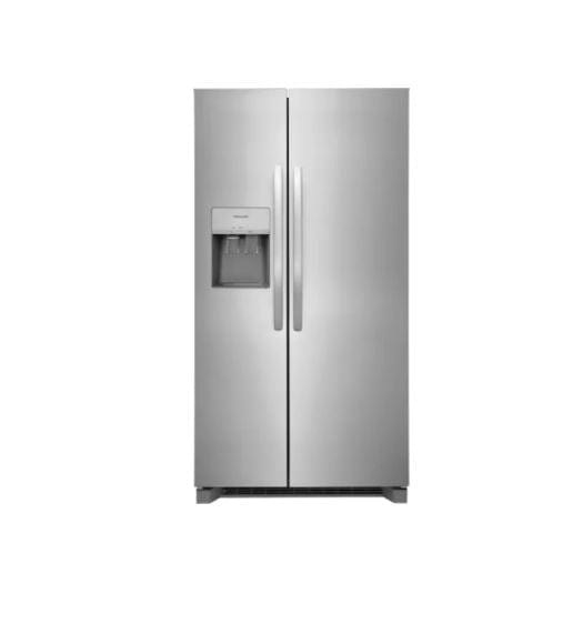Frigidaire 25.6 Cu. Ft. 36'' Standard Depth Side by Side Refrigerator FRSS26L3AF Stainless Steel