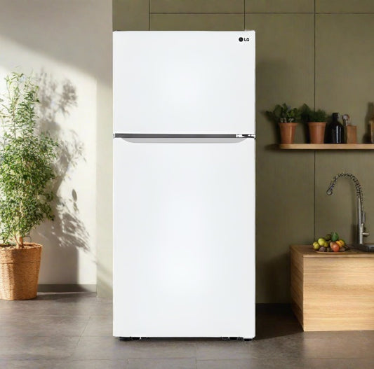 LG 30” Top Mount Refrigerator, 20 cu.ft. White - LTCS20020W