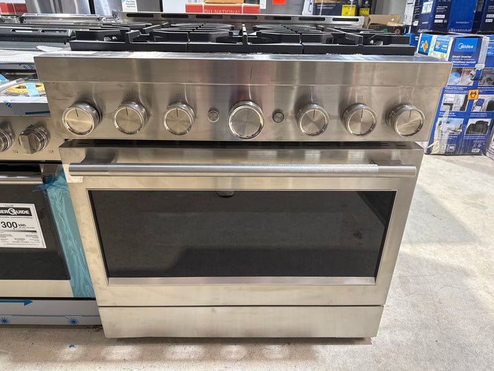 KitchenAid KFGS936SSS Gas Range, 5.1 cu. ft. Capacity, 36 inch Exterior Width, Self Clean, True Convection, 6 Burners, Air Fry, 20,000 BTU Highest Burner, Stainless Steel colour, Even-Heat™