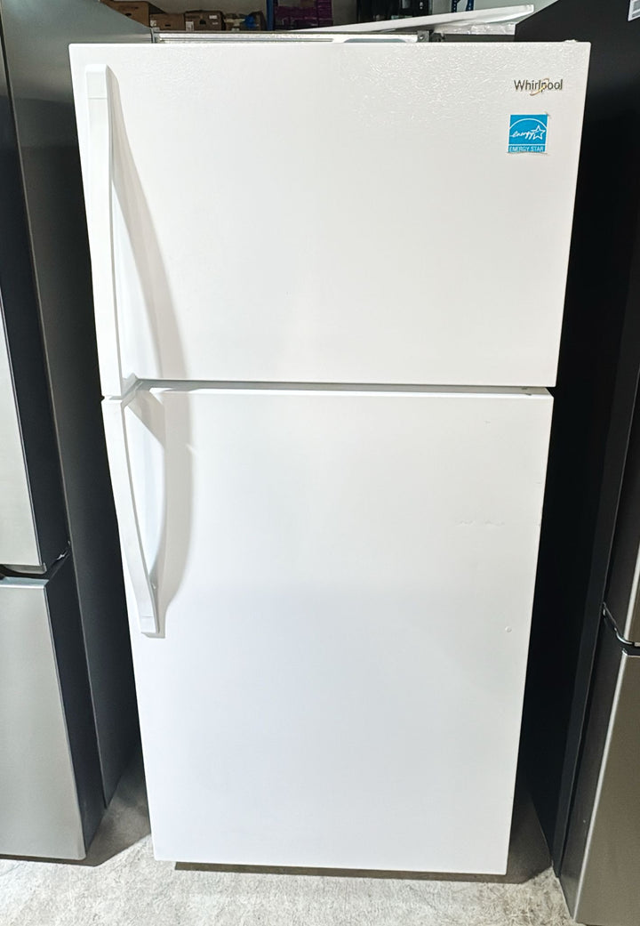 Whirlpool WRT134TFDW Top Freezer Refrigerator, 28 inch Width, 14.6 cu. ft. Capacity, Optional Ice Maker (Special Order), White colour