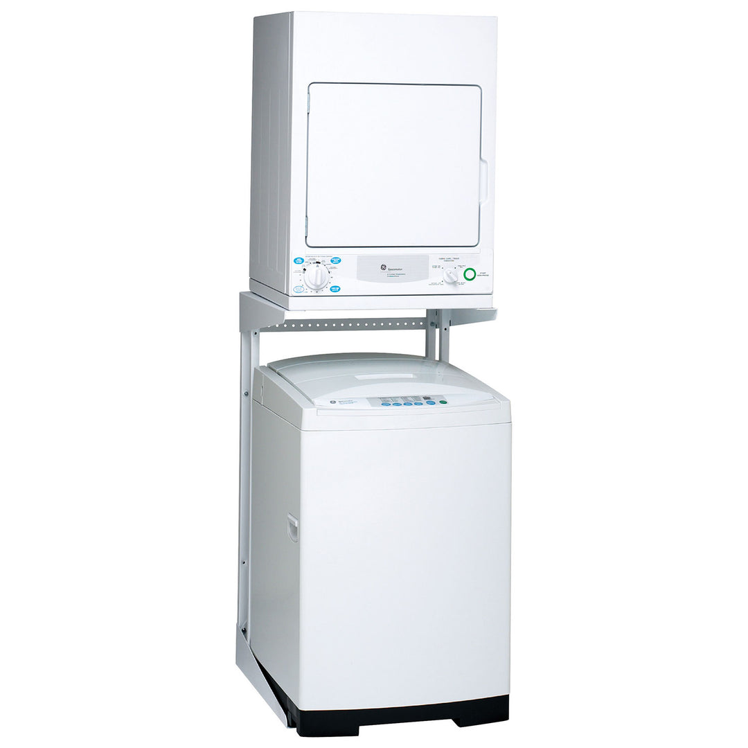 GE Profile PCKS443EBWW Electric Dryer, 3.6 cu. ft. Dryer Capacity, 4 Dry Cycles, 4 Temperature Settings, Vented, Stackable, White colour 220/240 Volts