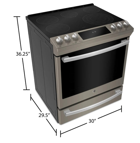 GE Profile PCS940EMES / pchs920miss Range, 30" Electric Range, Self Clean, Glass Burners (Electric), Convection, 5 Burners, 6.3 cu. ft. Capacity