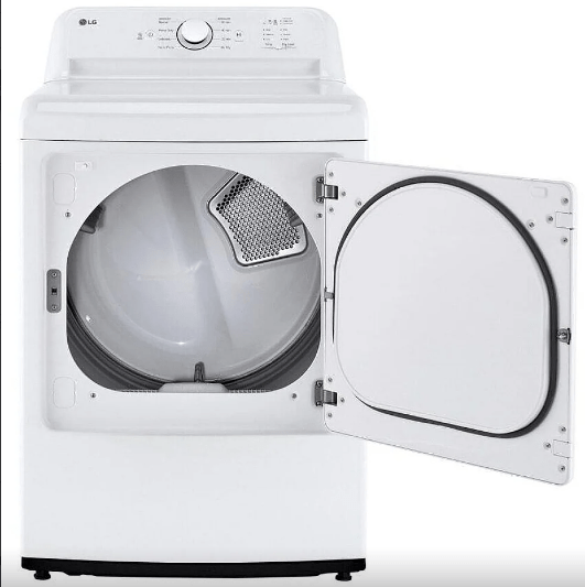 LG DLE6100W Electric Dryer, 27 inch Width, 7.3 cu. ft. Capacity, White colour Ultra Large Capacity, Sensor Dry Manufacturer's Warranty: 1 year