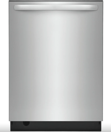 Frigidaire FDSH4501AS  / FDSP450LAF Dishwasher, 24 inch Exterior Width, 49 dB Decibel Level, Fully Integrated, Stainless Steel (Interior), 5 Wash Cycles, 14 Capacity (Place Settings), Hard Food Disposal, Stainless Steel colour.  Scratch n Dent