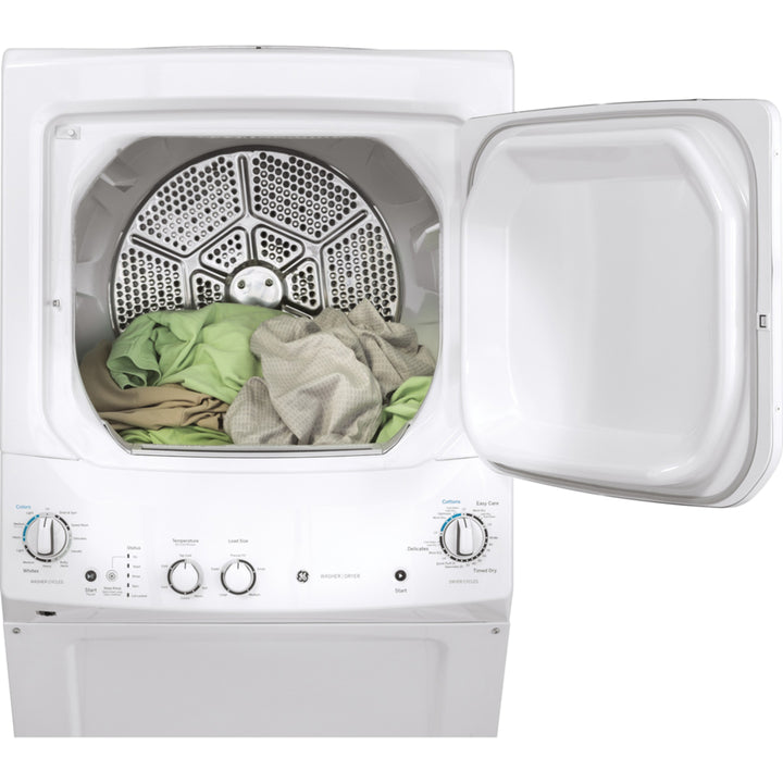 Electric Unitized Spacemaker 4.4Cu. Ft. (IEC) Washer / 5.9 Cu. Ft. Dryer White GE - gud27esm1ww
