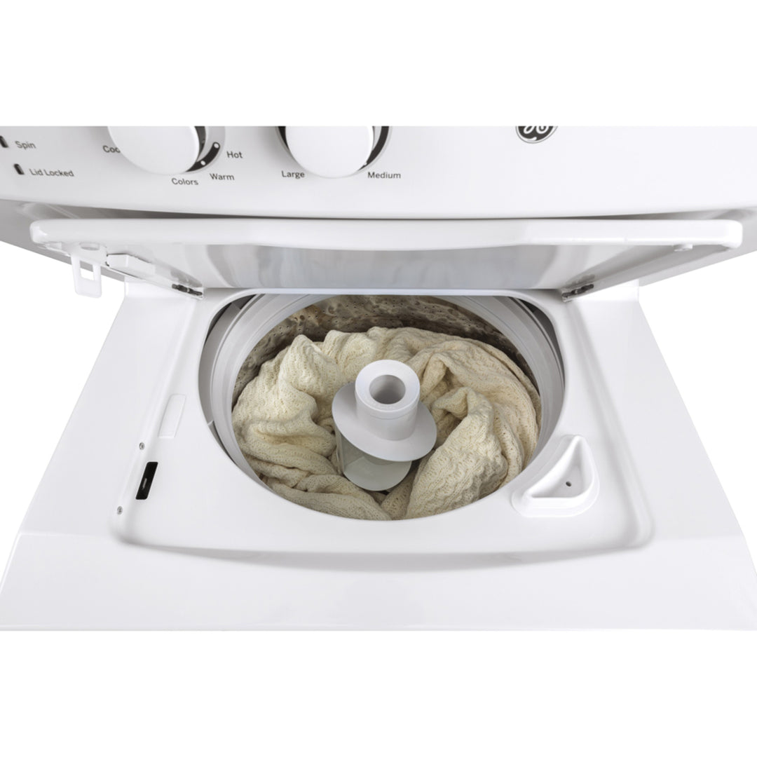 Electric Unitized Spacemaker 4.4Cu. Ft. (IEC) Washer / 5.9 Cu. Ft. Dryer White GE - gud27esm1ww
