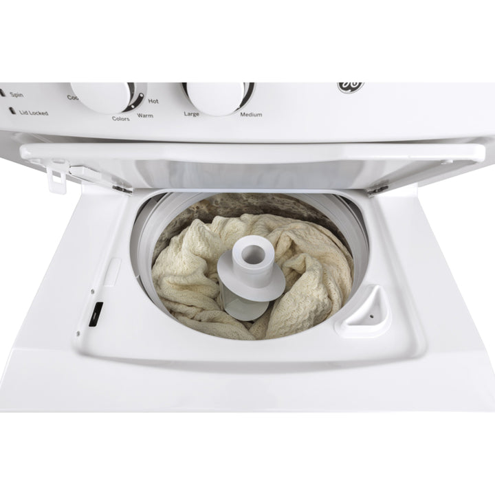 Electric Unitized Spacemaker 4.4Cu. Ft. (IEC) Washer / 5.9 Cu. Ft. Dryer White GE - gud27esm1ww