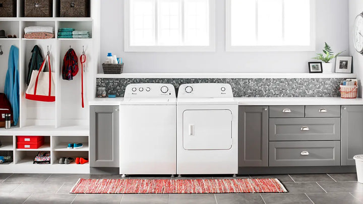 Amana® 6.5 cu. ft. Top-Load Electric Dryer with Automatic Dryness Control YNED4655EW