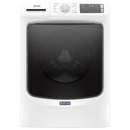 Maytag MHW6630HW Front Load Washer, 27 inch Width, 5.5 cu. ft. Washer Capacity, 1,200 RPM Washer Spin Speed, 12 Wash Cycles, 4 Temperature Settings, Water Heater, Steam Clean, ENERGY STAR Certified, White colour