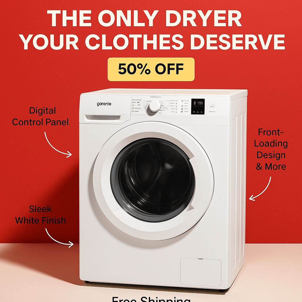 Gorenje Electric Vented Dryer with 16 Cycles - DP7C